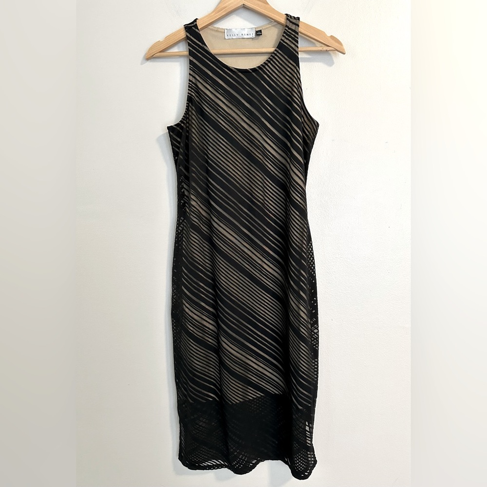 Kelly Renee Black Midi Dress size Small